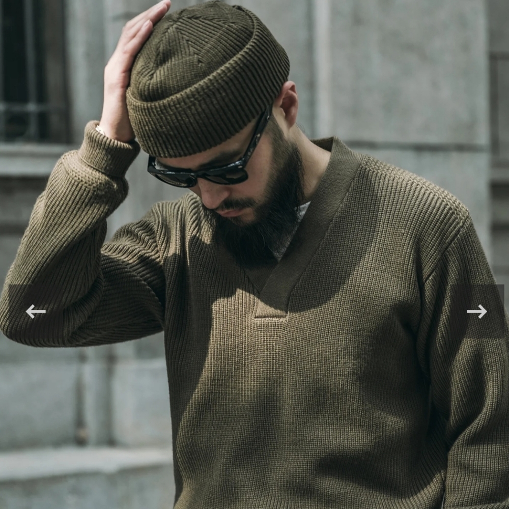 THE BRONSON MFG CO. VNECK MECHANICS SWEATER